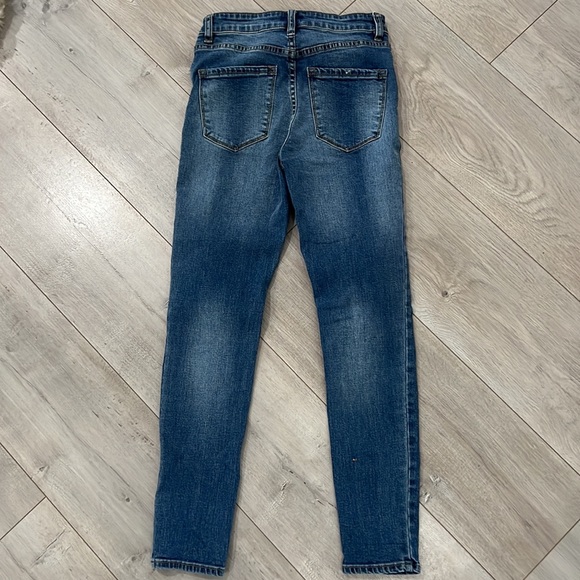 Amuse Society High Waisted Button Skinny Jeans - Picture 4 of 5